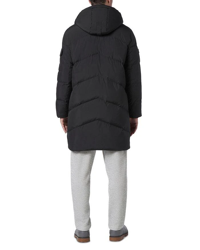 商品Andrew Marc|Sullivan Chevron Quilted Knee Length Parka with Hood,价格¥1834,第2张图片详细描述