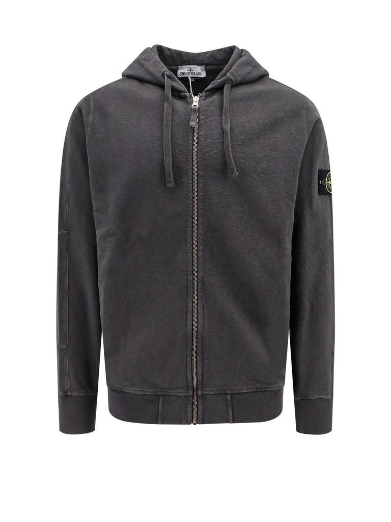 商品Stone Island|Logo Patch Zipped Hoodie,价格¥3149,第1张图片