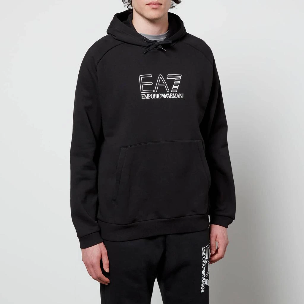 商品EA7|EA7 Men's Visability Fleece Hoodie - Black,价格¥475,第1张图片