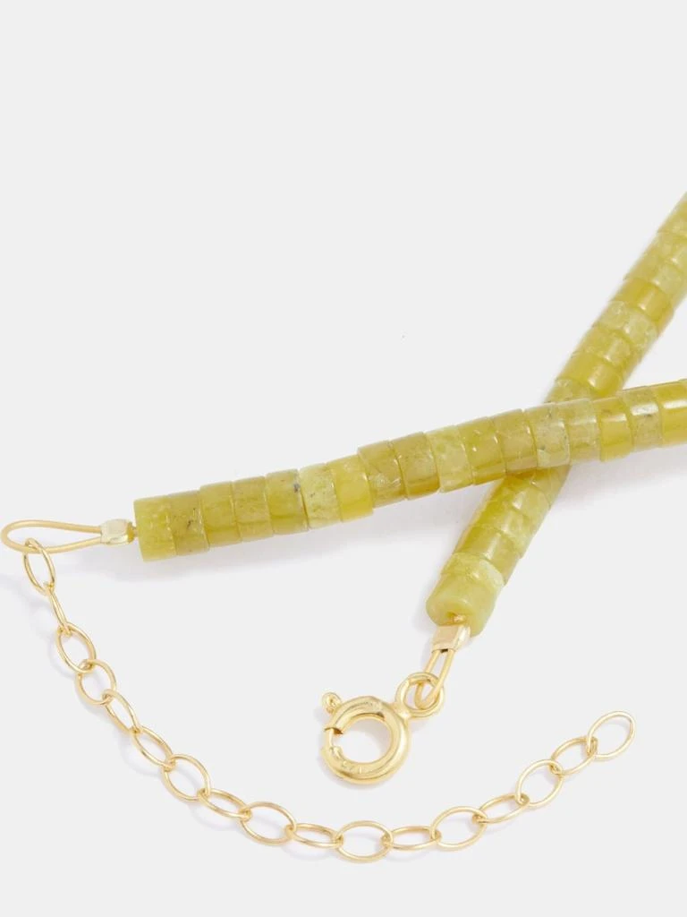 商品Hermina Athens|Before Sunrise jade & gold-vermeil necklace,价格¥1061,第4张图片详细描述