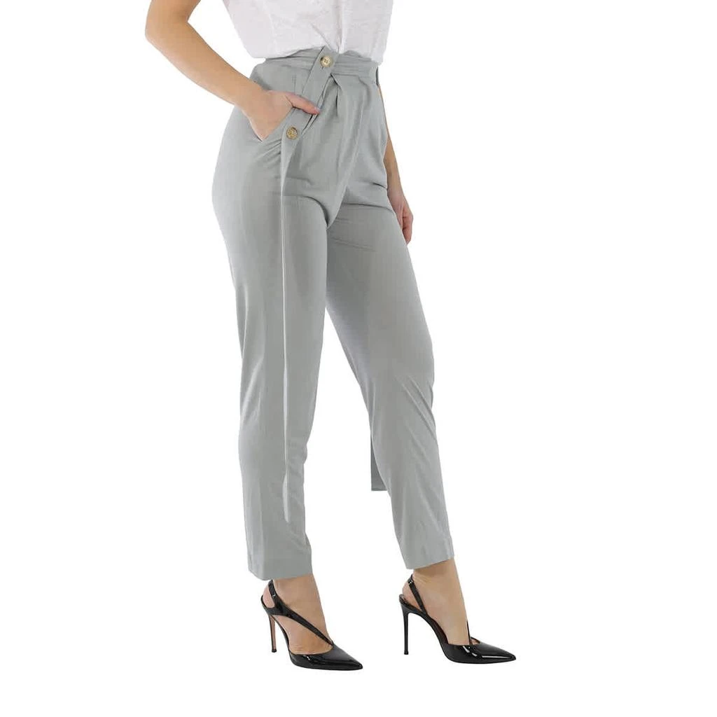 商品Burberry|Ladies Heather Melange Strap Detail Jersey Tailored Trousers,价格¥2241,第2张图片详细描述
