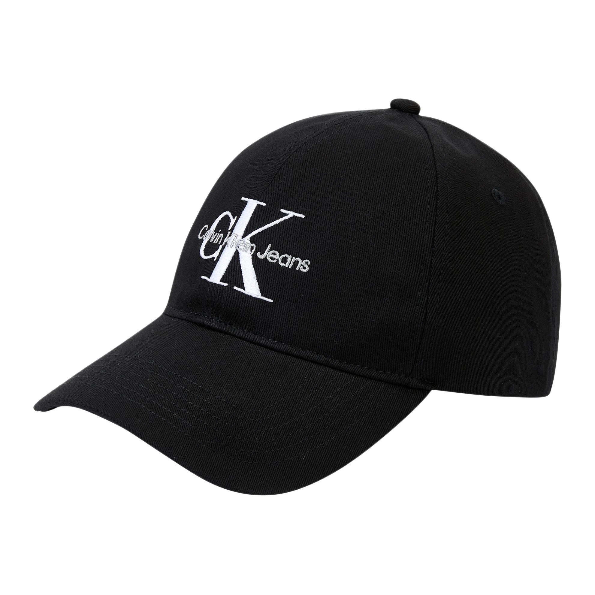 商品[国内直发] Calvin Klein|[预售3天]CALVIN KLEIN 正面字母刺绣logo 棉 鸭舌帽 男女同款情侣款 黑色,价格¥291,第2张图片详细描述