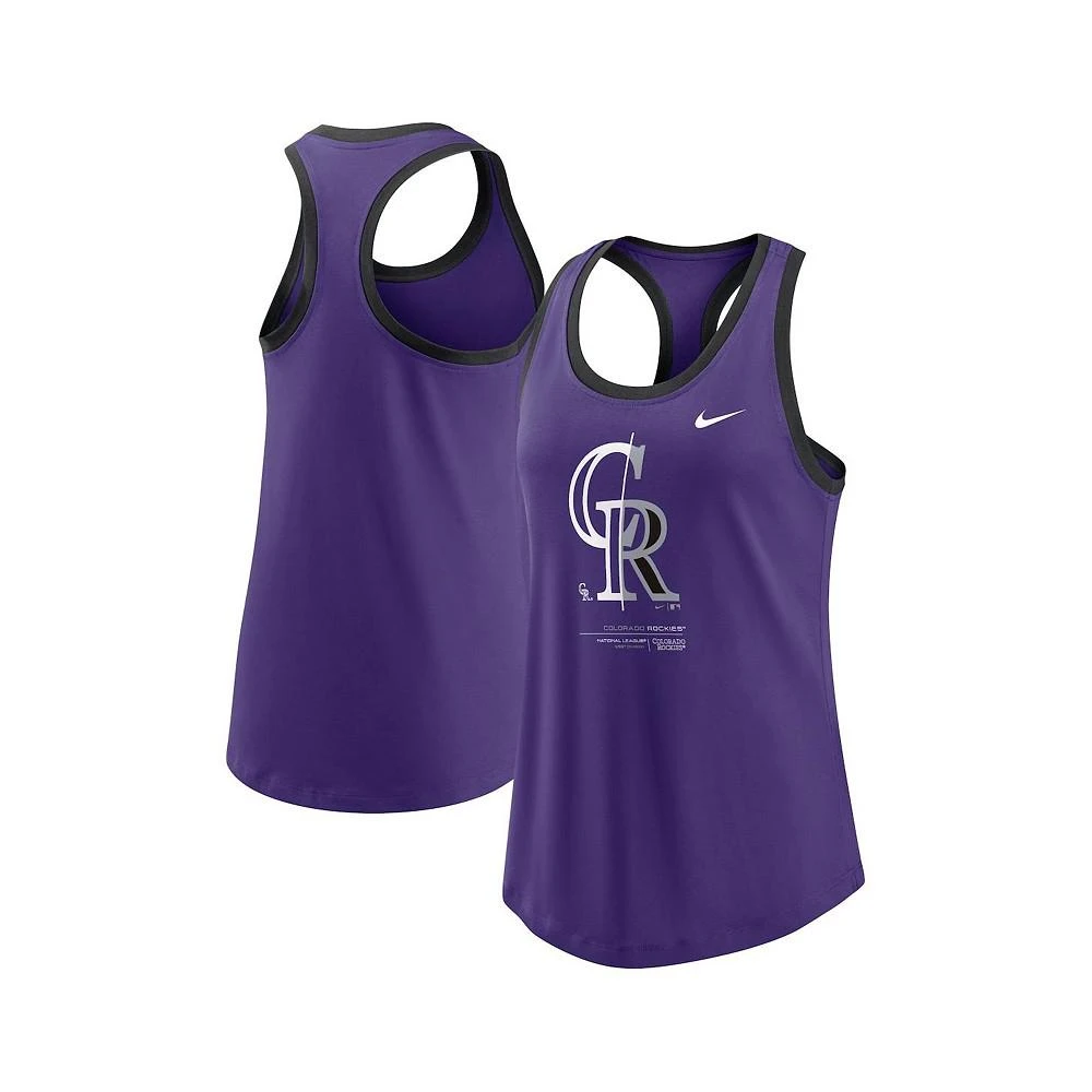 商品NIKE|Women's Purple Colorado Rockies Tech Tank Top,价格¥210,第1张图片