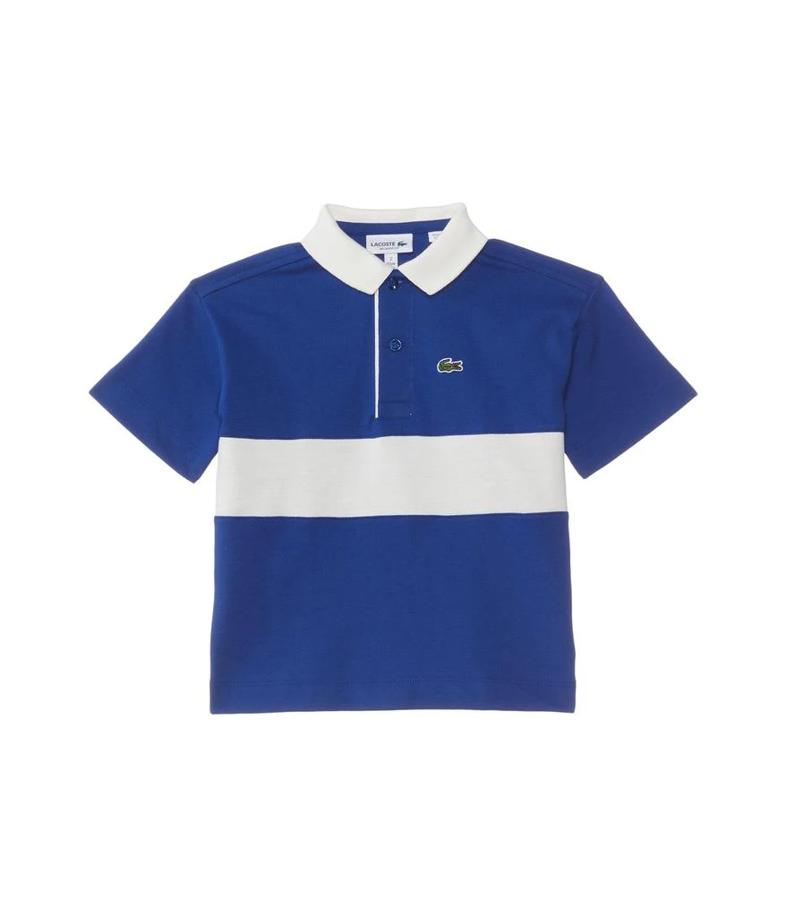 商品Lacoste|Oversized Short Sleeve Color Blocked Polo Shirt (Little Kid/Toddler/Big Kid),价格¥393,第1张图片