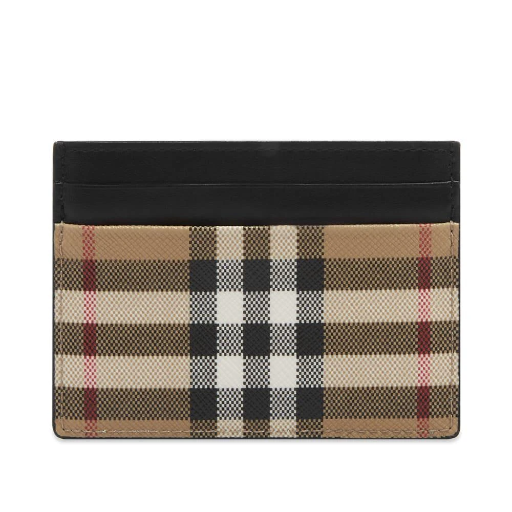 商品Burberry|Burberry Sandon Check Card Holder,价格¥1482,第1张图片