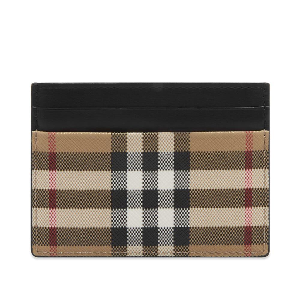 商品Burberry|Burberry Sandon Check Card Holder,价格¥1368,第1张图片