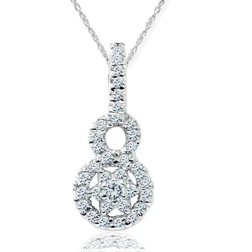 商品Pompeii3|1/2ct SI Diamond Pendant 14K White Gold,价格¥5945,第1张图片