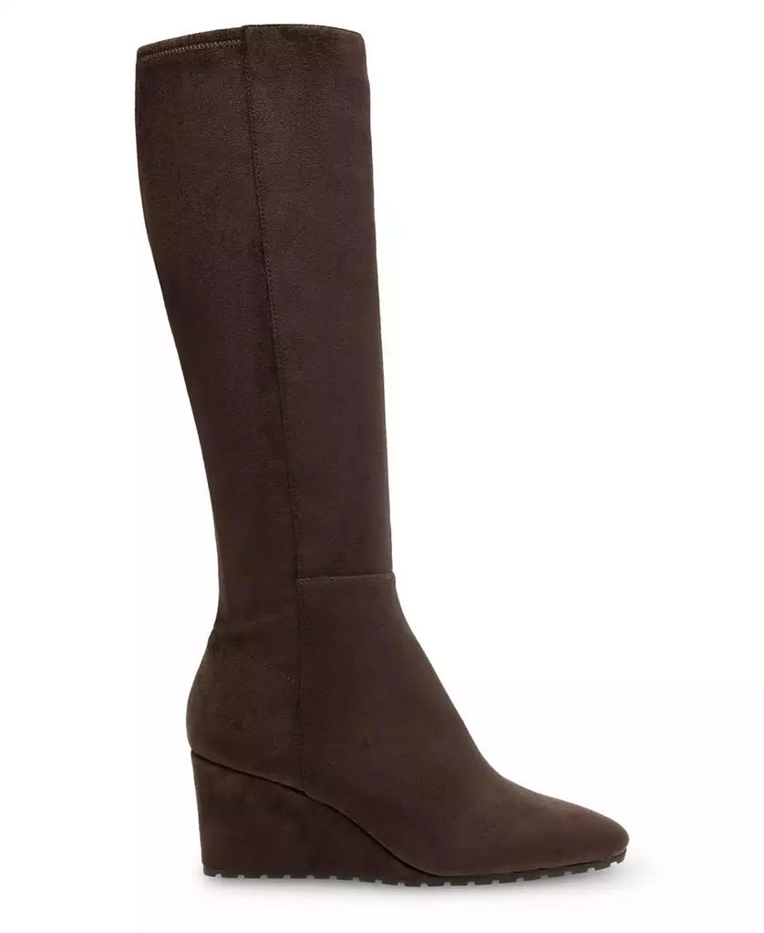 商品Anne Klein|Women's Valonia Wedge Heel Knee High Boots,价格¥219,第2张图片详细描述
