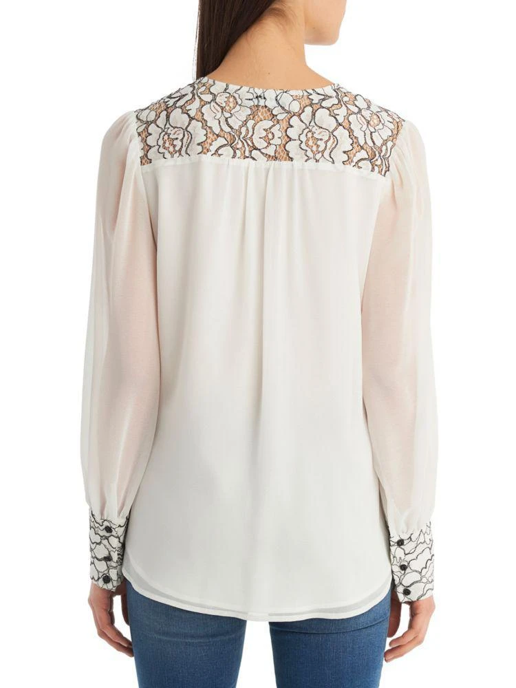 商品Karl Lagerfeld Paris|Lace-Embroidered Blouse,价格¥338,第2张图片详细描述