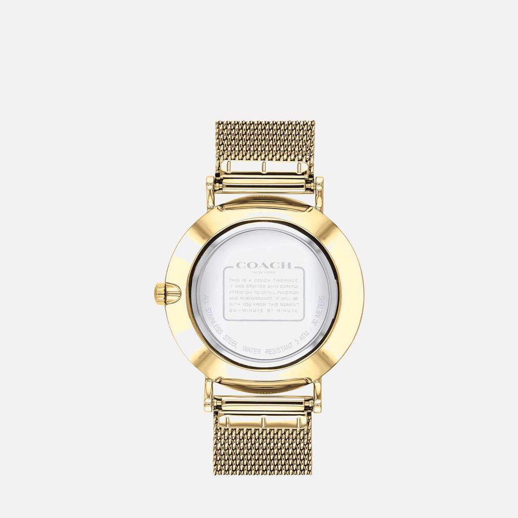 Coach Women's Perry Mesh Strap Watch - Gold商品第4张图片规格展示