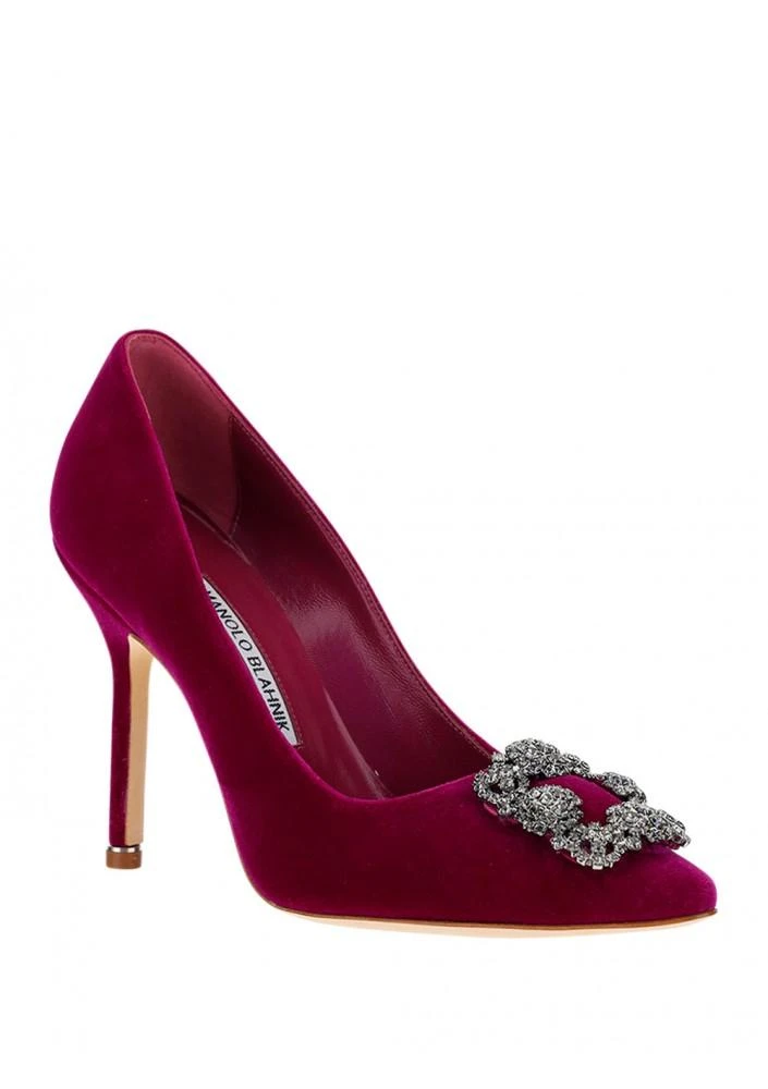 商品Manolo Blahnik| Hangisi Velvet Pumps ,价格¥4669,第2张图片详细描述