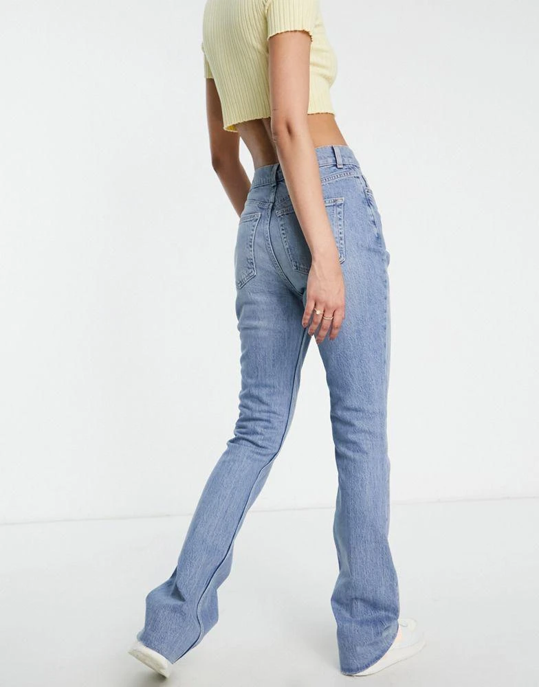 商品ASOS|ASOS DESIGN Tall 70's' flare jeans in lightwash,价格¥195,第2张图片详细描述