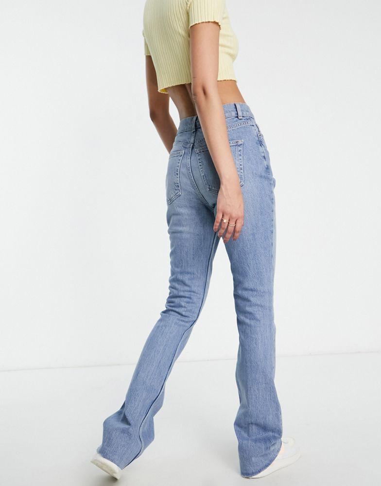 商品ASOS|ASOS DESIGN Tall 70's' flare jeans in lightwash,价格¥175,第4张图片详细描述