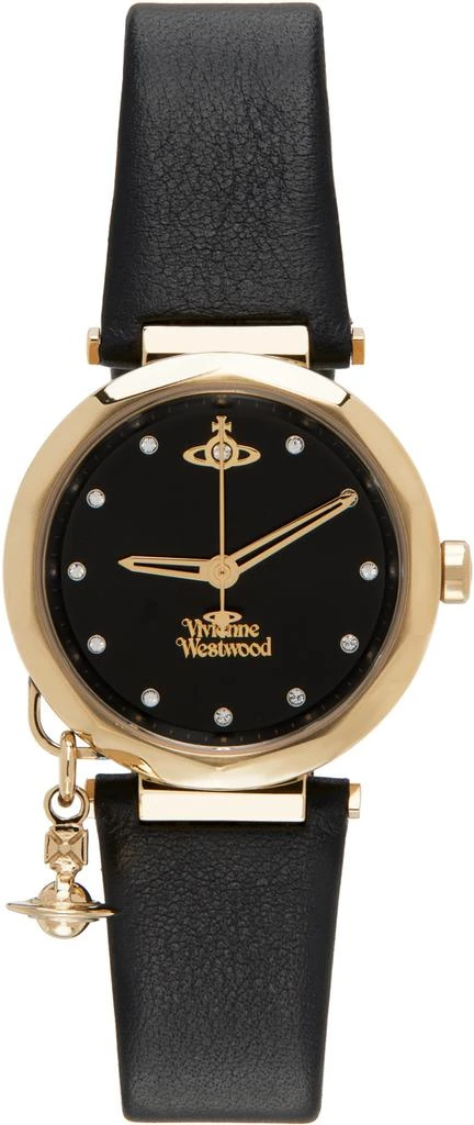 商品Vivienne Westwood|Black & Gold Poplar Watch,价格¥2891,第1张图片