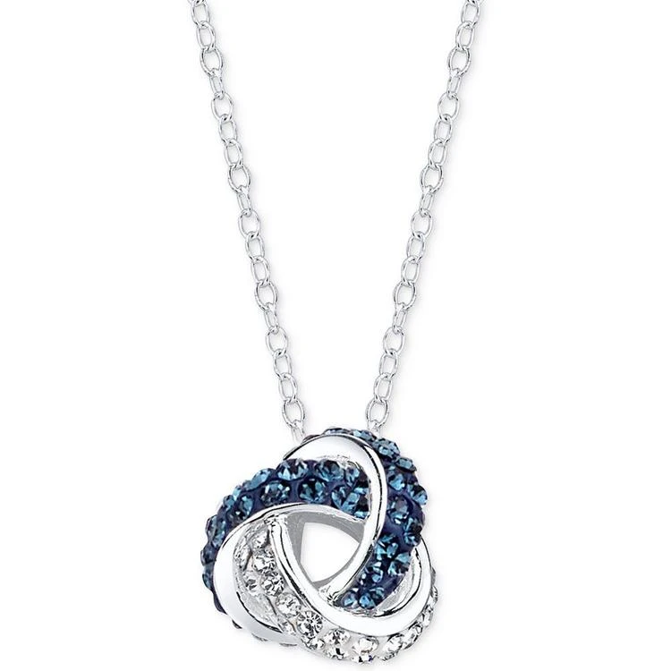 商品Unwritten|Silver-Tone Crystal Knot Necklace,价格¥185,第1张图片