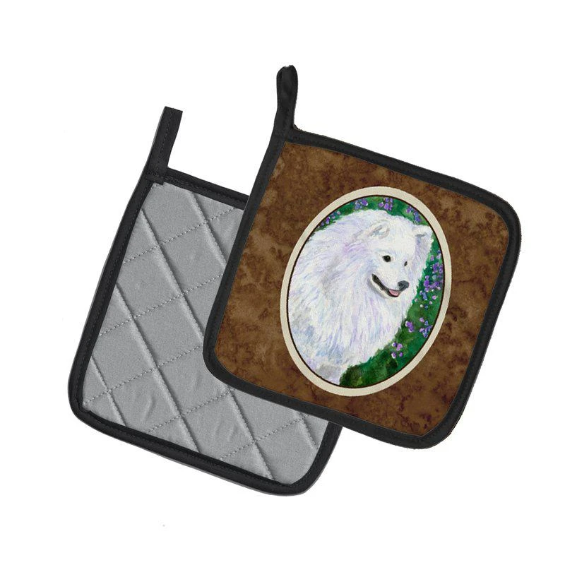 商品Caroline's Treasures|American Eskimo Pair of Pot Holders,价格¥170,第2张图片详细描述