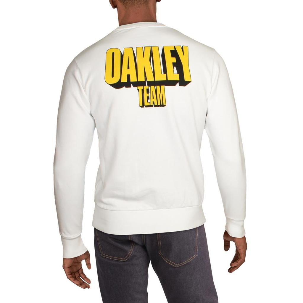 Oakley Team Men's Cotton Logo Print Long Sleeve Crewneck Sweatshirt商品第4张图片规格展示