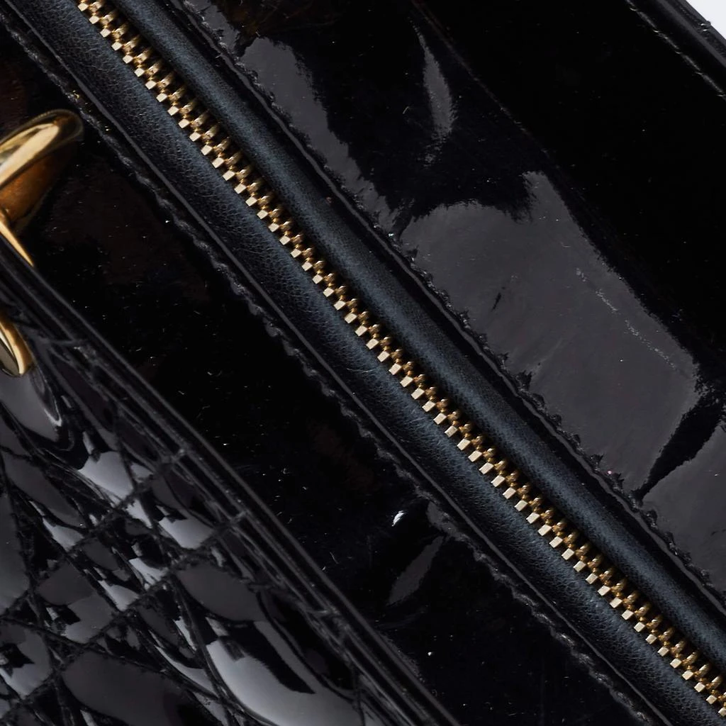 Dior Black Cannage Patent Leather Large Lady Dior Tote 商品