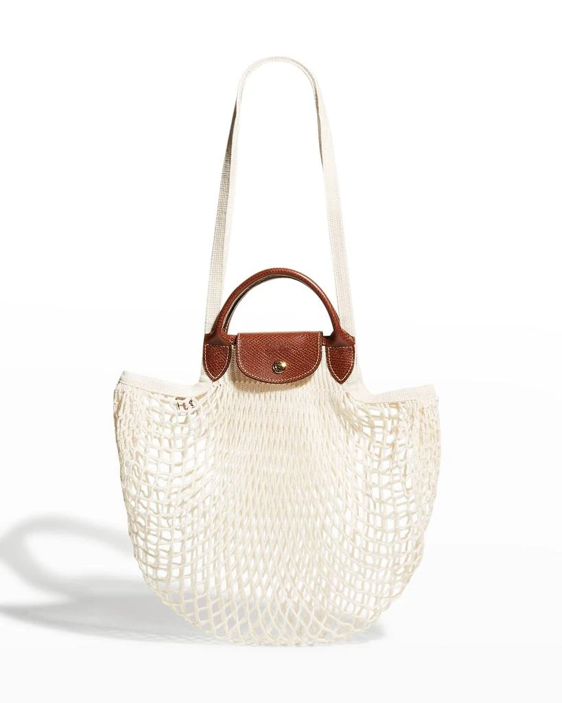 商品Longchamp|Filet Cotton Net Shoulder Tote Bag,价格¥825,第1张图片