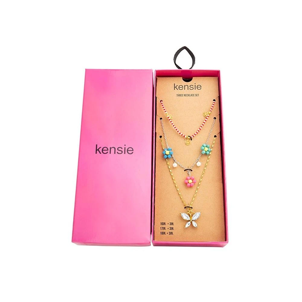 商品Kensie|Rhinestone Flower Butterfly Necklace Set,价格¥224,第2张图片详细描述