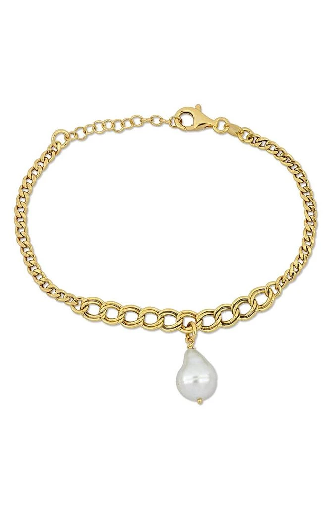 商品DELMAR|9.5-10mm Cultured Freshwater Pearl Chain Bracelet,价格¥493,第1张图片