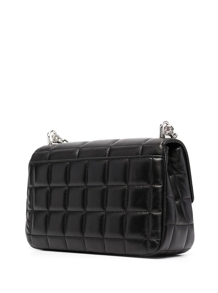 商品Michael Kors|Soho Black Quilted Leather Shoulder Bag with Silver Details Woman,价格¥2808,第4张图片详细描述