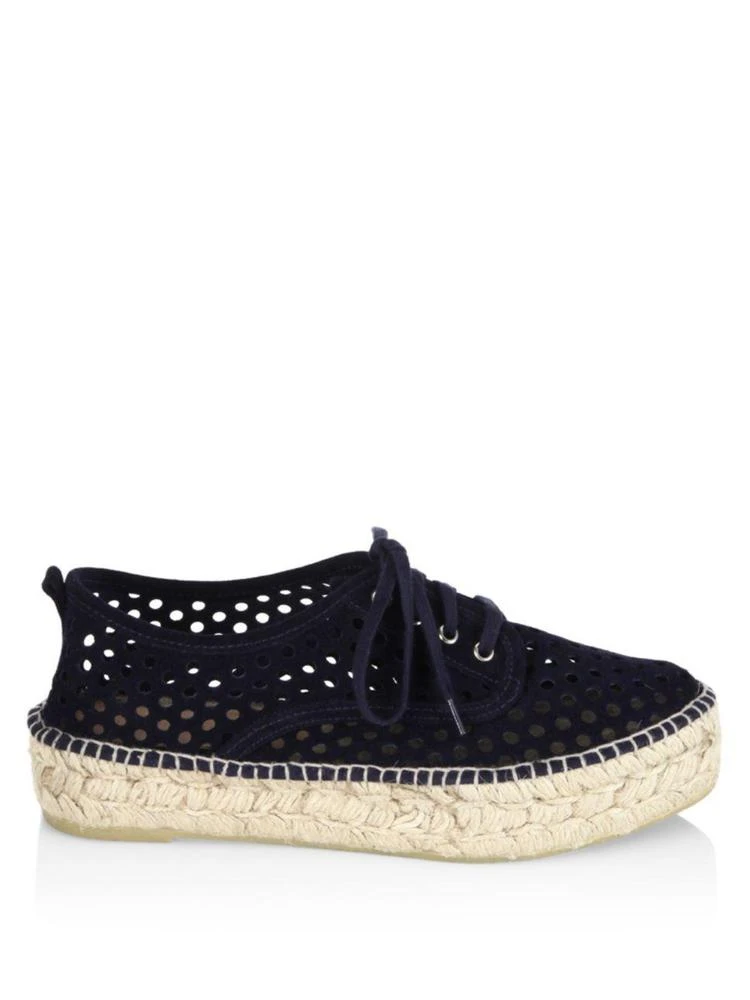 商品Loeffler Randall|Alfie Perforated Suede Platform Espadrille Sneakers,价格¥676,第5张图片详细描述