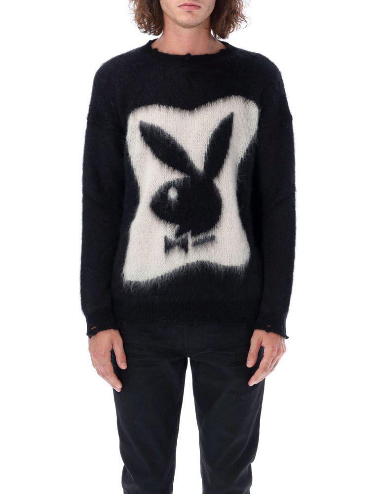 商品Yves Saint Laurent|Saint Laurent Playboy Long-Sleeved Sweater,价格¥5770-¥6131,第1张图片