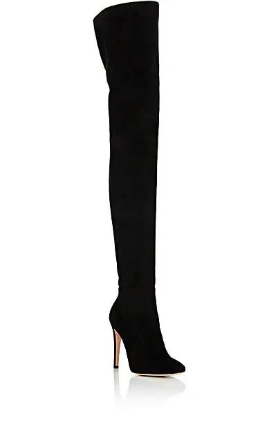 商品Gianvito Rossi|Dree Suede Over-The-Knee Boots,价格¥14843,第2张图片详细描述