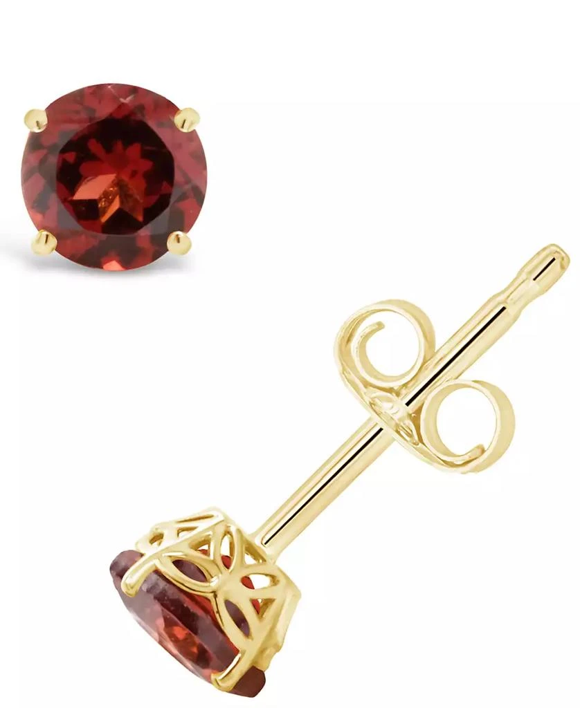 商品Macy's|Garnet (1-1/5 ct. t.w.) Stud Earrings in 14K Yellow Gold,价格¥4080,第1张图片