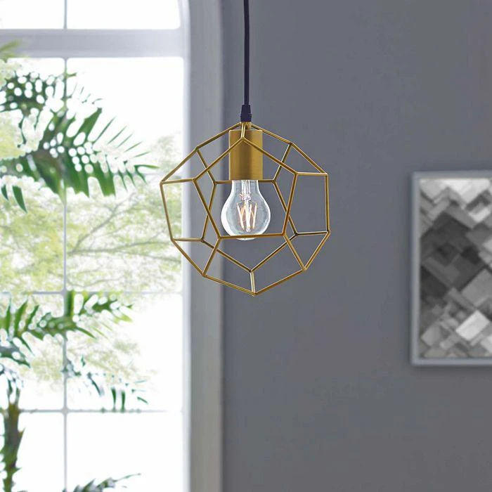 商品Modway|Pique Gold Tone Metal Ceiling Fixture,价格¥898,第2张图片详细描述