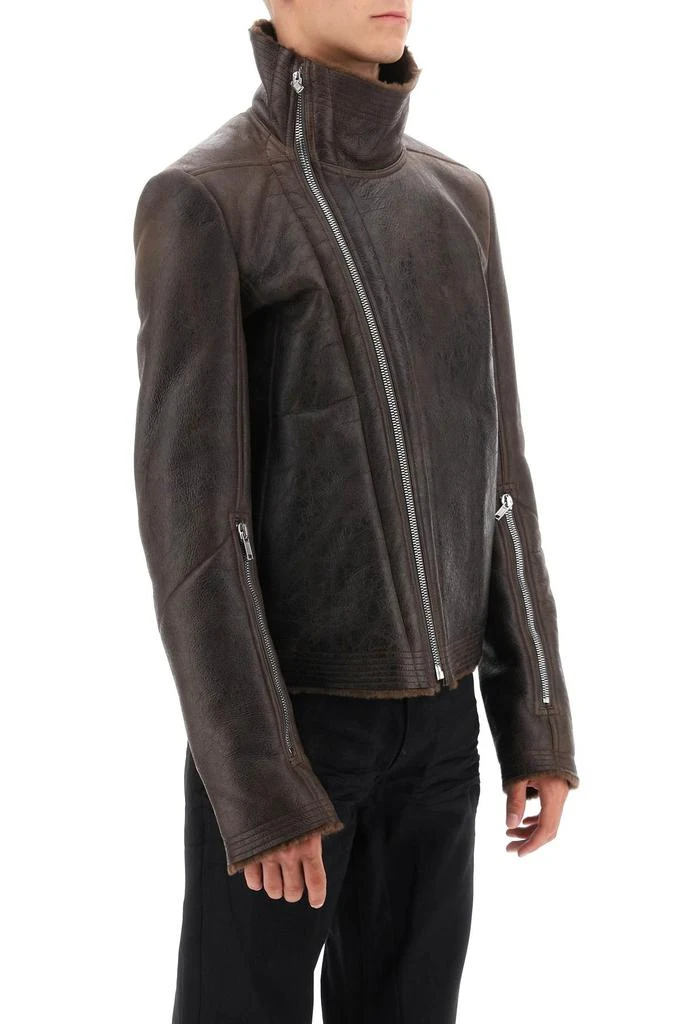商品Rick Owens|'bauhaus' shearling biker jacket,价格¥10111,第2张图片详细描述