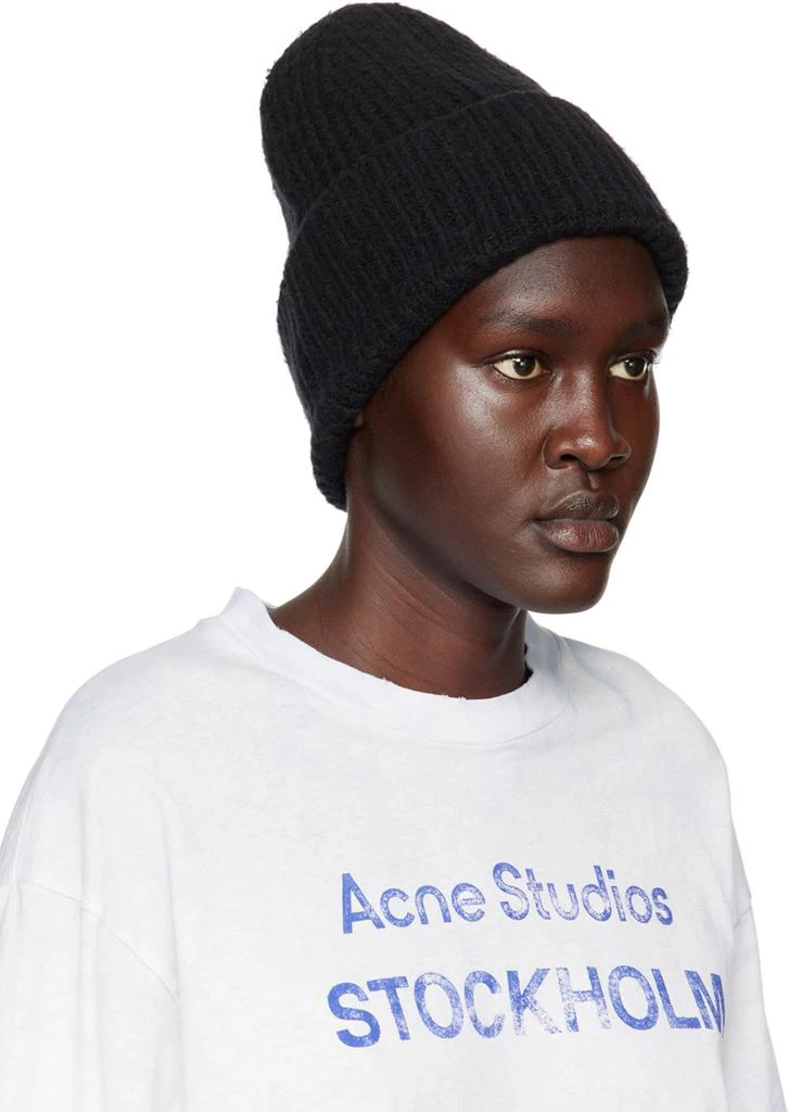 商品Acne Studios|Black Ribbed Beanie,价格¥1248,第2张图片详细描述