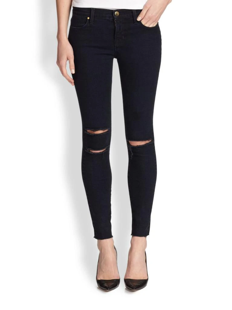 商品J Brand|8227 Mid-Rise Distressed Ankle Skinny,价格¥607,第1张图片