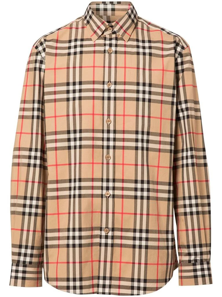 商品Burberry|BURBERRY - Checked Cotton Shirt,价格¥4910,第1张图片