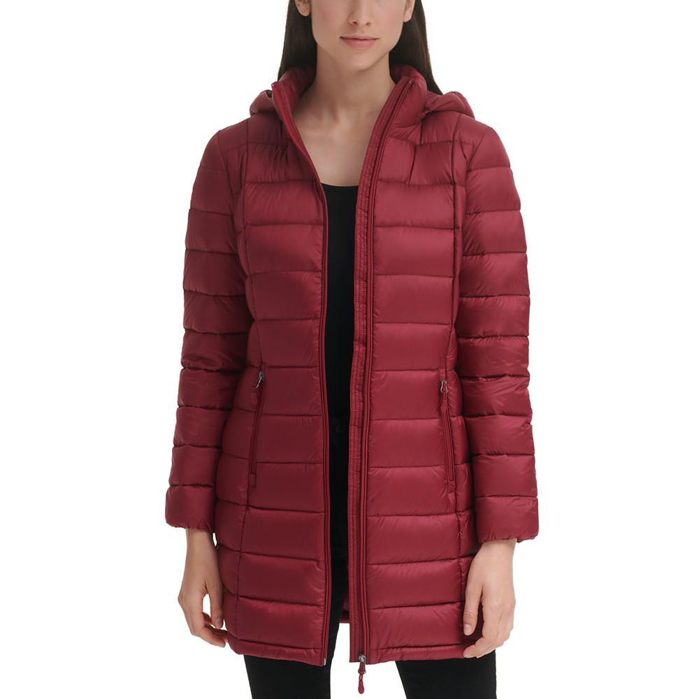 Women's Packable Hooded Down Puffer Coat, Created for Macy's商品第5张图片规格展示