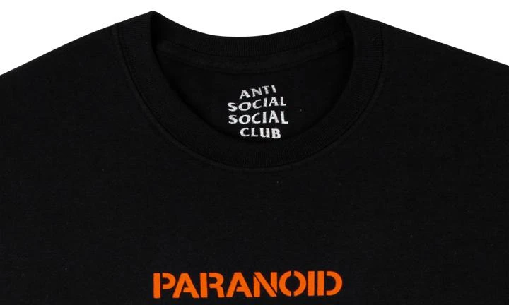 商品Anti Social Social Club|Anti Social Social Club Paranoid ASSC Logo Tee,价格¥658,第3张图片详细描述