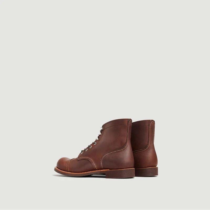 商品Red Wing|红翼男士真皮工装靴8111琥珀色 美国制造,价格¥3066,第3张图片详细描述