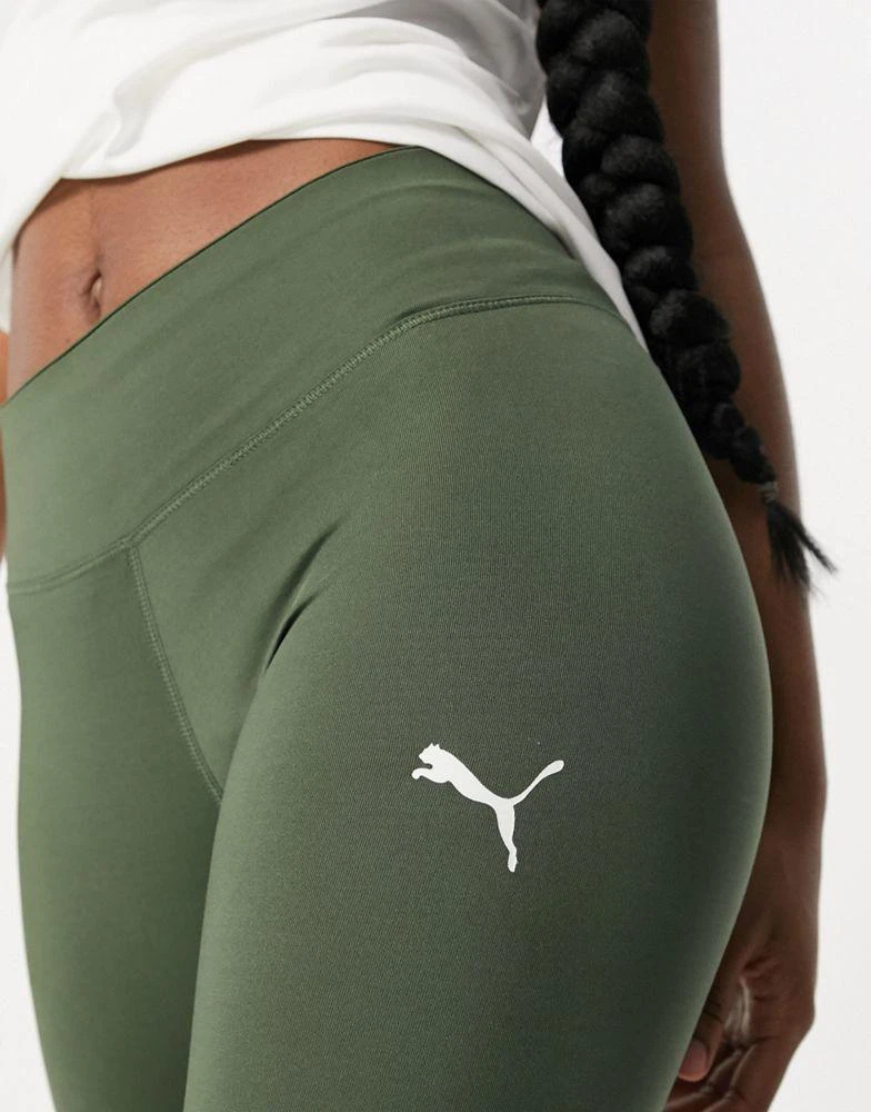 商品Puma|Puma Training leggings in thyme with grey logo panel exclusive to asos,价格¥164,第3张图片详细描述