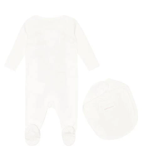 商品Stella McCartney|婴幼儿 — 棉质针织连身衣与围兜套装,价格¥634,第4张图片详细描述