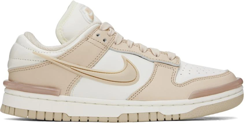 商品NIKE|Beige & Off-White Dunk Low Twist Sneakers,价格¥787,第1张图片