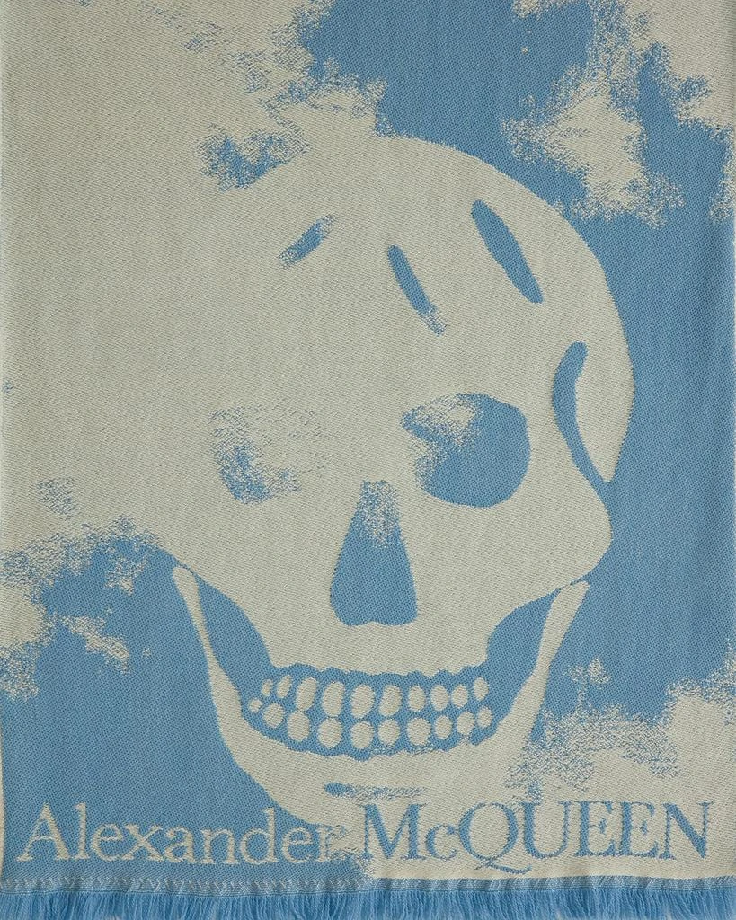 商品Alexander McQueen|Skull Cloud Wool Stole,价格¥2111,第5张图片详细描述