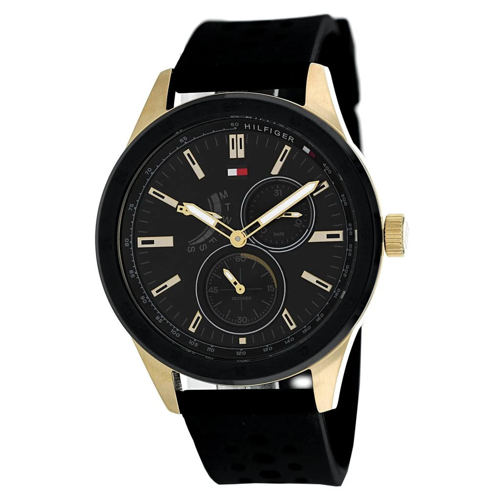 商品Tommy Hilfiger|Tommy Hilfiger Men's Black dial Watch,价格¥953,第1张图片