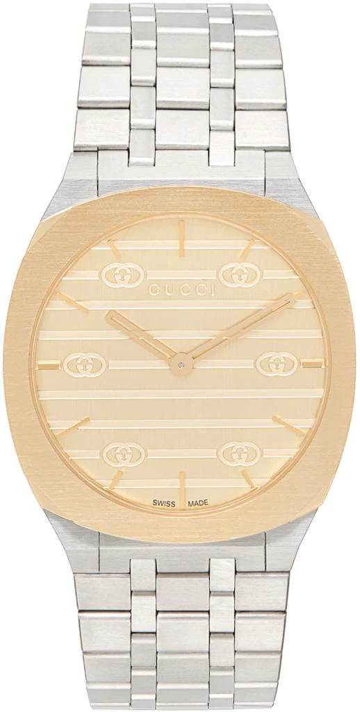 商品Gucci|Gold 25H Watch,价格¥15165,第1张图片