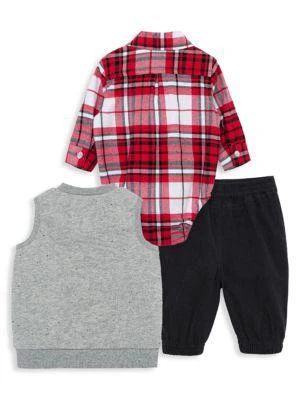 商品Little Me|Baby Boy's 3-Piece Vest, Bodysuit & Joggers Set,价格¥158,第2张图片详细描述