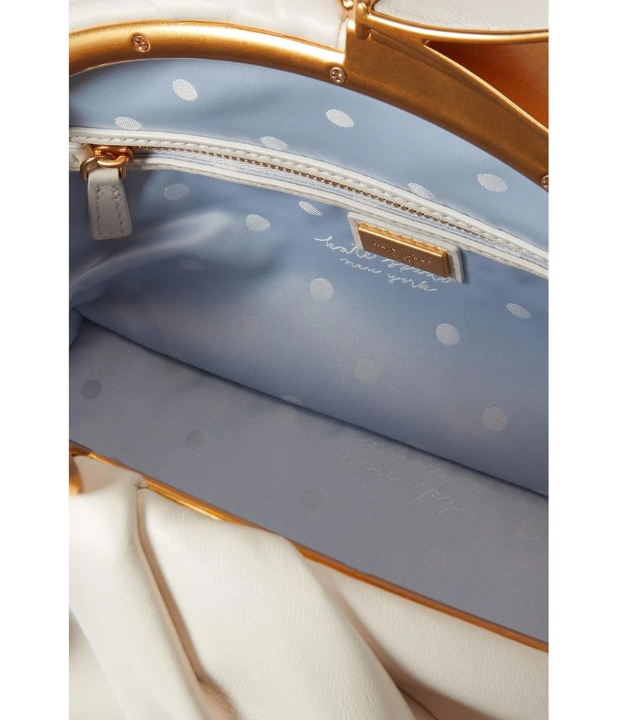 商品Kate Spade|Bridal Pearlized Smooth Leather Bow Frame Clutch,价格¥2923,第3张图片详细描述
