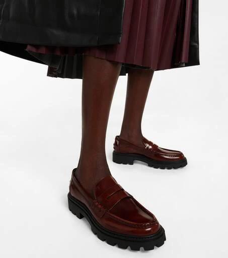 商品Tod's|Platform leather penny loafers,价格¥3670,第4张图片详细描述