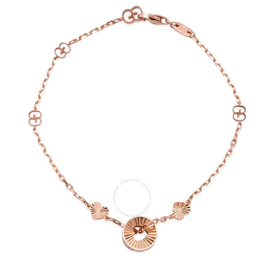 商品Gucci|Icon 18kt Rose Gold heart bracelet - YBA729383001,价格¥11266,第1张图片