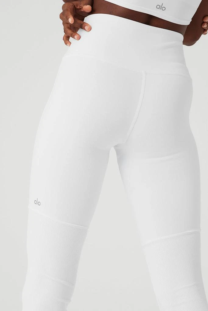 商品Alo|High-Waist Goddess Legging - White/White,价格¥810,第4张图片详细描述