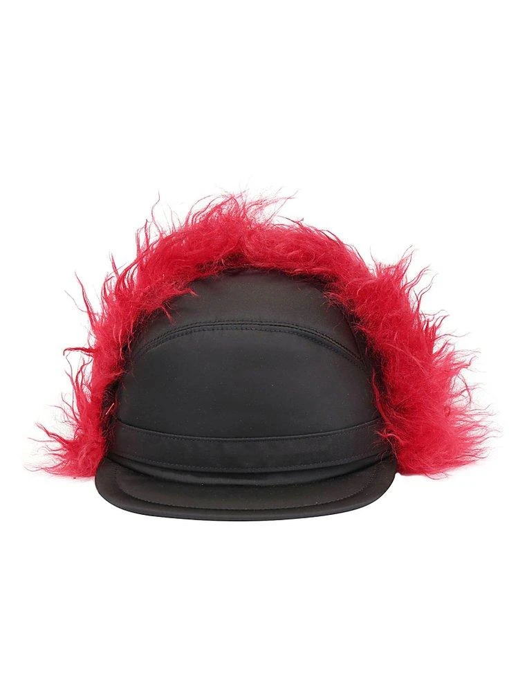 商品Prada|Prada Faux-Fur Ear Flap Baseball Hat,价格¥1705,第1张图片